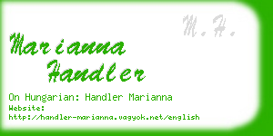 marianna handler business card